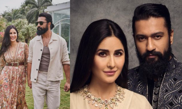 Katrina and Vicky Kaushal in Traditional Lucknowi Attire