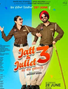 Diljit Dosanjh and neeru bajwa Shares Poster of JATT & JULIET 3